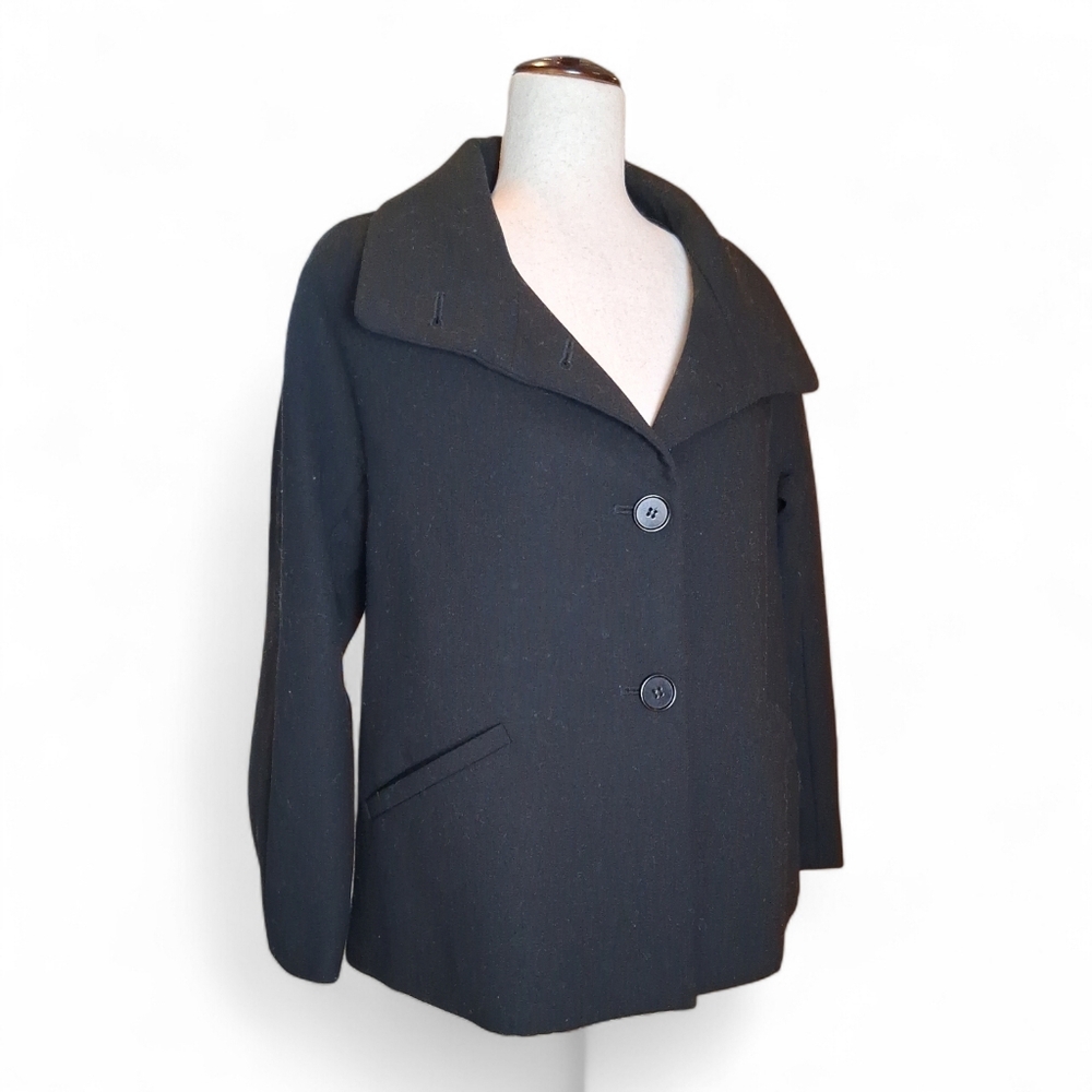 Talbots Black Pea Coat for Women Size 6